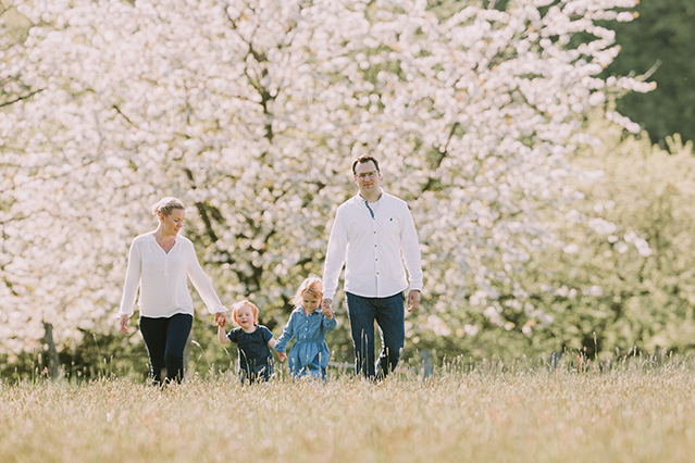 Familien Fotografie im Bergischen im Frühling