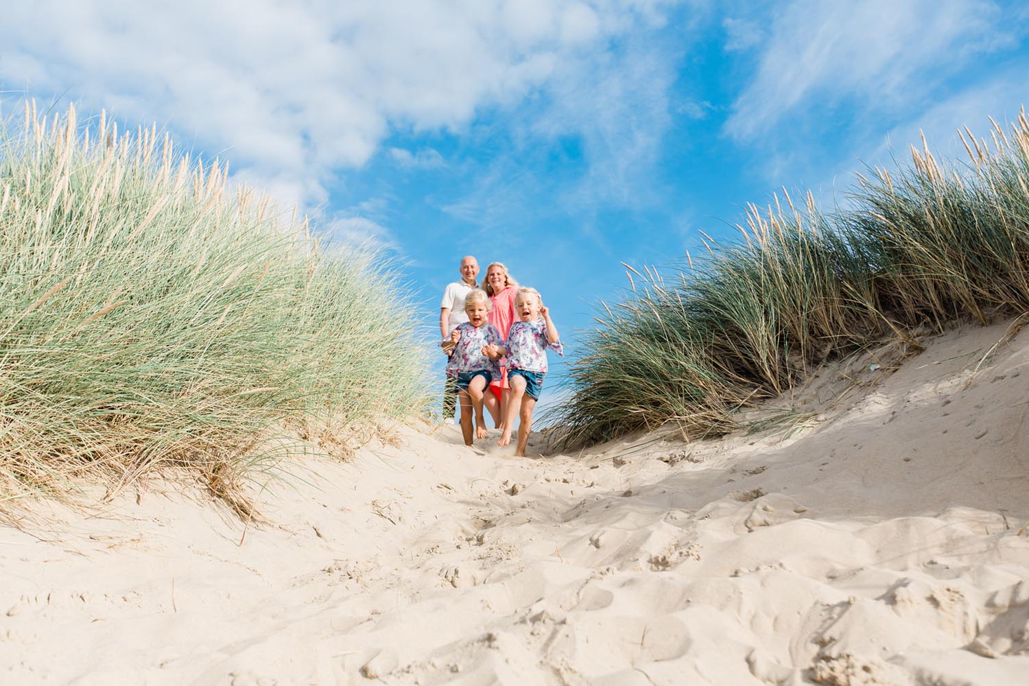 Familienfotos am Strand